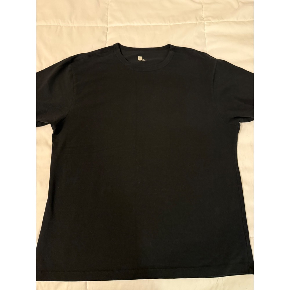 Gap Mens Essential Short Sleeve Crewneck T-Shirt Black XL RN 54023